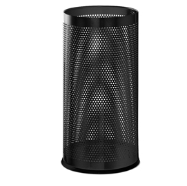 Portaombrelli nero h 48cm in metallo traforato