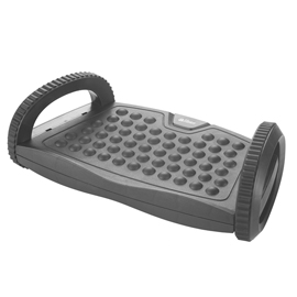 Poggiapiedi oscillante swing - 41,7 x 22,5 x 13,5 cm - nero - titanium