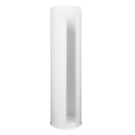 Portarotolo carta igienica - acciaio inox verniciato - bianco - laminart