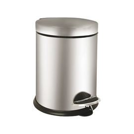 Pattumiera a pedale bin basic - 3 l - acciaio inox - medial international