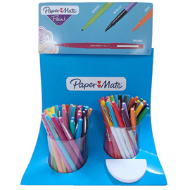 Pennarello flair - colori assortiti - papermate - expo 72 pezzi