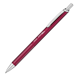 Penna roller energel metal slim - punta 0,7 mm - fusto rosso - pentel