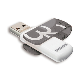 Philips - usb 2.0 - vivid grigio - phmmd32gvivu2 - 32gb