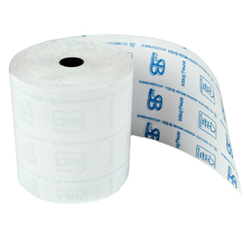 Rotolo registratore cassa - 57,5 mm x 60 m - diametro esterno 68 mm - anima 12 mm - 55 gr - carta termica bpa free - sabacart - blister 10 pezzi