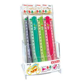 Righelli flexi leftright - 15 cm - colori assortiti - arda - display 15 pezzi