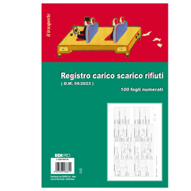Registro carico/scarico rifiuti - 21,5 x 29,7cm - 100pg - edipro