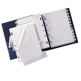 Rubrica telefonica telex 3 - 15 x 21cm - blu - sei rota