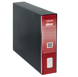 Registratore dox 10  - dorso 8 cm - 46x31,5 cm - rosso - esselte