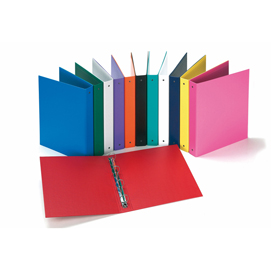 Raccoglitore europa - 4 anelli tondi 50 mm - dorso 6 cm - 22x30 cm - rosso - favorit