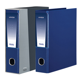 Registratore unico - dorso 8 cm - protocollo 23x33 cm - blu - favorit