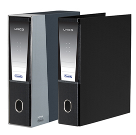 Registratore unico - dorso 8 cm - protocollo 23x33 cm - nero - favorit