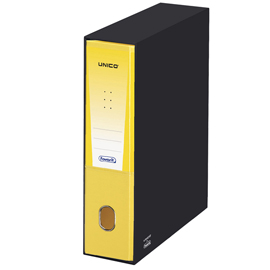 Registratore unico 06/5016 - dorso 5 cm - protocollo 23x33 cm - giallo - favorit