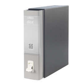 Registratore dox 1 - dorso 8 cm - commerciale 23x29,7 cm - grigio chiaro - esselte