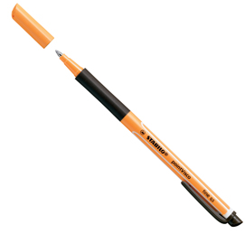 Roller pointvisco 1099 - punta 0,5mm - nero  - stabilo - conf. 10 pezzi