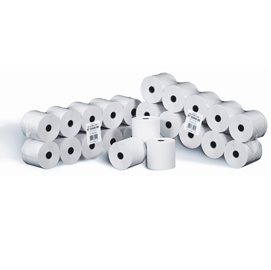 Rotoli calcolatrici - 58 mm x 28 mt - diametro esterno 58 mm - anima 12 mm - 55 gr - cellulosa - rotomar - blister 10 rotoli