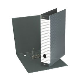 Registratore delso line g12 - dorso 5 cm - commerciale 23x30 cm - grigio - esselte