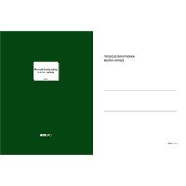 Registro corrispondenza arrivo/partenza - 31 x 24,5cm - 200 fogli - edipro