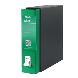 Registratore dox 1 - dorso 8 cm - commerciale 23x29,7 cm - verde - esselte