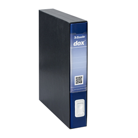 Registratore dox 4  - dorso 5 cm - commerciale 23x29,7 cm - blu - esselte