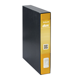 Registratore dox 4  - dorso 5 cm - commerciale 23x29,7 cm - giallo - esselte