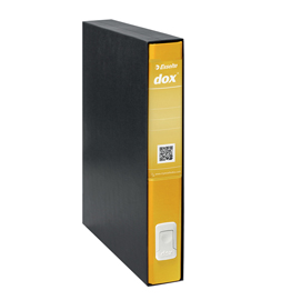 Registratore dox 5 - dorso 5 cm - protocollo 23x34 cm - giallo - esselte