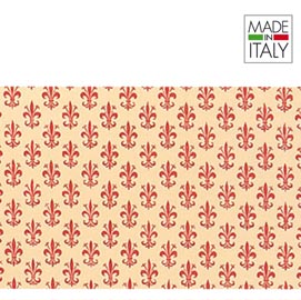 Rotolo cartarivesto rex 58 - 50x500 cm - lavabile - giglio rosso - rex sadoch