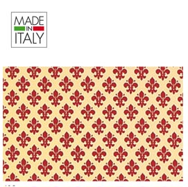 Rotolo cartarivesto rextaco - 49x300 cm - adesivo - lavabile - giglio rosso - rex sadoch