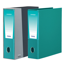 Registratore unico - dorso 8 cm - protocollo 23x33 cm - verde acqua - favorit