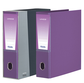 Registratore unico - dorso 8 cm - protocollo 23x33 cm - viola - favorit