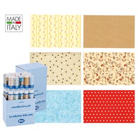 Rotoli cartarivesto rex taco - lavabile - 49x300 cm - colori assortiti - rex sadoch - conf. 20 pezzi