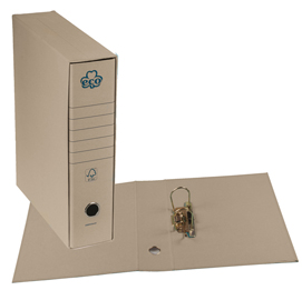 Registratore eco new - dorso 8 cm - protocollo 23 x 33 cm - grigio - brefiocart