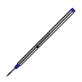 Refill in metallo per roller montblanc - punta media - blu  - monteverde - conf. 2 pz