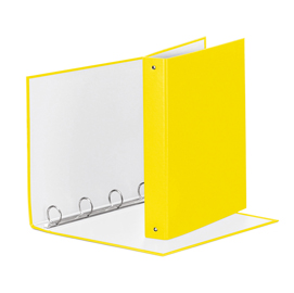 Raccoglitore meeting - 4 anelli tondi 30 mm - dorso 4 cm - 22x30 cm - ppl - giallo vivida - esselte