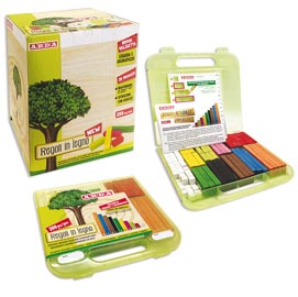 Regoli in legno - arda - valigetta 200 pezzi