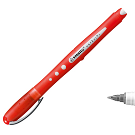 Roller worker colorful con cappuccio  - punta 0,5mm - rosso - stabilo