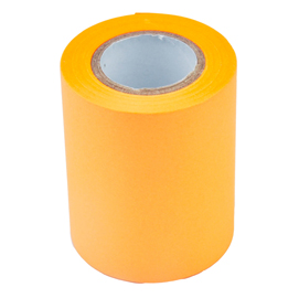 Rotolo ricarica carta autoadesiva - arancio neon - 59mm x 10mt - per memoidea tape dispenser - iternet