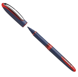 Roller one business con cappuccio  - tratto ultra smooth 0,6mm - rosso - schneider