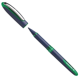 Roller one business con cappuccio  - tratto ultra smooth 0,6mm - verde - schneider