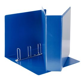 Raccoglitore personalizzabile display - 4 anelli quadri 65 mm - dorso 8,5 cm - 22x30 cm - blu - esselte