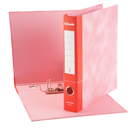 Registratore essentials g74 - dorso 5 cm - protocollo 23x33 cm - rosso - esselte