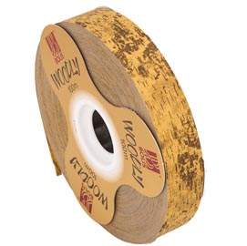 Rotolo nastro woodly - corteccia/marrone chiaro - 24mm x 100mt - bolis