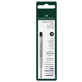 Refill xb - punta 0,7mm - fusto nero - per penna polyball - faber castell
