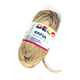 Rafia - colore naturale - 50gr - cwr