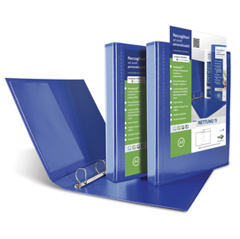 Raccoglitore nettuno ti 4d - personalizzabile - dorso 3,5 cm - 22x30 cm - a4 - blu - sei rota