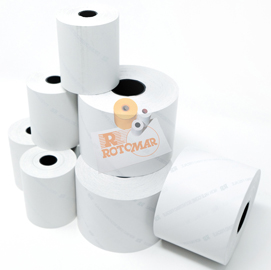 Rotoli per biliancia -  60mm x 90mt - diametro esterno 88mm - 55gr - carta termica bpa free - rotomar