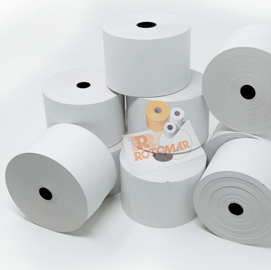 Rotolo carta termica termica bpa free - 55gr - neutra - 59,5mmx120mt Ø95mm -  rotomar