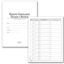 Registro cronologico deleghe e revoche - 48 pagine - 31x24,5 cm - 351118dr0 - semper