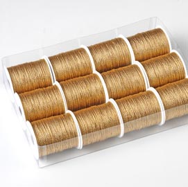 Rocchette cordonetto - due capi - 20mt - oro - brizzolari