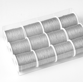 Rocchette cordonetto - due capi - 20mt - argento - brizzolari