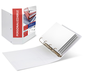 Raccoglitore stelvio ti 100 4q - 22x30 cm - a4 - blu personalizzabile - sei rota